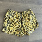Versace Men s Medusa Baroque Swim Shorts Black Gold Size 7