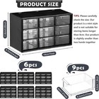 Amyhill 6 Pcs Mini Drawer Organizer Small With 9 Drawers Black 