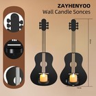 Candle Sconces Set Of 2 Guitar Wall Musical Note Sconces Decor Wall Mounted