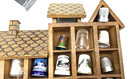 25 Thimble Collection With Wooden Display Box