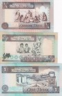 Kuwait Set 3 Unc 1 4 1 2 1 Dinar 1968 Nd 1994 P 23 H P 24 F P 25 F 