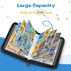 208 Pockets Trading Card Binder Album Collectible Card Holder Case With Zipper