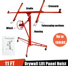 11ft Drywall Lifter Panel Hoist Dry Wall Rolling Caster Lifter Construction Tool