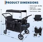 4 Seater All-terrain Wagon Stroller - Premium Wagon For Kids With Safety Harness