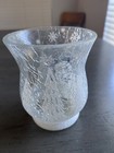Yankee Candle Snowman Trees Christmas Crackled Candle Votive Holder New