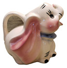 Vintage Disney Dumbo Elephant Ceramic Pitcher  Jug Mid Century Disneyana Rare