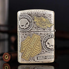 Armor Smoked Silver Two Colour Harley Davidson Chapter 11 Zippo Lighter Us