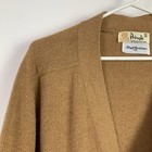 Vintage Pringle Woolf Brothers Camelhair Brown V-neck Cardigan Size 42 Scotland