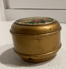 Antique Victorian Clark   s Spool Cotton Round Wood Thread Box