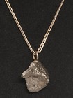 10 Gram Iron Meteorite Necklace W  Italian Sterling Silver  18  Chain