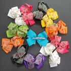 12pcs Baby Girl Kids Hair Bow Alligator Clip Boutique Grosgrain Ribbon 5  Lots 