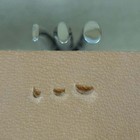 3-piece Small Undercut Beveler   Petal Lifter Leather Stamp Set  Stainless Steel