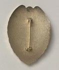 Prop Costume Metal Security Enforcement Officer Gold Shield Oval Badge 3-1 8 