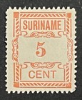 Travelstamps  Suriname Stamps  72 - 5 Cent Numeral Of Value Mint Mogh