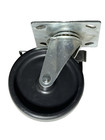Set Of 4 Swivel Plate Caster Wheels   6 In  New  Diy 1200lb Capacity Per Wheel