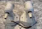 Antique Porcelain Sconce Pair Vtg Light Fixture Ceramic Wall Art Wired Usa
