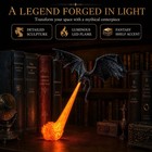 Dragon Bookshelf Nook Light fire-breathing Fantasy Decor Halloween Shelf Display