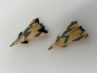 Lot  2  Kenner Kpt89 Mega-force Micro Machines Metal Diecast Jet Fighter Planes