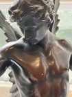 1896 Emile Louis Picault Heavy True Bronze Statue Salon Des Beaux Arts Paris