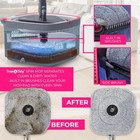 True Clean Spin Mop   Bucket System     Dual Compartment Design For Clean   Dirty