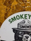 Vintage Smokey The Bear Porcelain Sign Old Forest Service National Park Fires