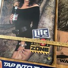Man Cave Beer Pinup Poster Lot Of 4 Miller Lite Bikini Models Party Zone 80s 90s