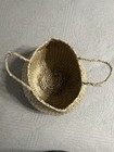 Pair Handwoven Seagrass Collapsible Belly Baskets - New W o Tags  12   x8     qty 2 