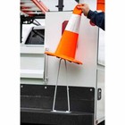 Horizontal Mount Traffic Cone Holder - Holds 10 - 18 Inch Or 5 - 28 Inch Cones