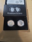 2023-s Morgan And Peace Dollar Two-coin Set   Reverse Proof  w box   Coa 