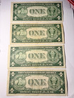 1935  1 00 Silver Certificate Set Of 4 -d e f g Series Circulated Blue Seal
