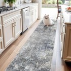 Non-slip Washable Runner Rug Kitchen Hallway Carpet Soft Durable Tpr Backing New