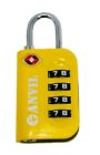 Travel Luggage Lock 4-digit Combination Yellow Padlock For Suitcase Tsa Approved