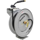 Klutch Auto-rewind Air Hose Reel With 1 2in  X 50ft  Rubber Hose  300 Psi