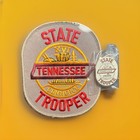 Tennessee State Trooper Collection- Official Patch  Official Tie Pin W  Frame