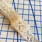 2 5 Yd 1 25  Vintage 1940s Handmade Bobbin Lace Cotton Or Linen