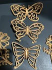Homco Butterflies   Flowers Wall Art Decor 70s Cottage Core Boho Usa Granny Vtg