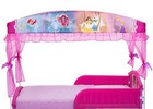Disney Princess Toddler Plastic Canopy Bed Pink Bedroom Furniture For Children
