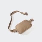 Pander Nylon Fanny Pack Belt Bag For Women With 5 Zipper Pockets Gray Brown