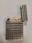 S t  Dupont Lighter Silver brass Ligne 1 Vintage W box And Booklet