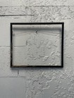 Vintage Black Oak Wooden Picture Frame Ebonized Rustic 10 5x12 5 Goth