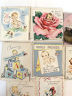 1940 s Baby Birth Announcement Greeting Cards Postmarked Vintage Lot Of 8