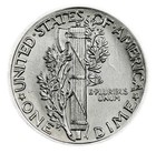 1942 P Mercury Dime Bu Brilliant Uncirculated 90  Silver 10c Full Bands Coin