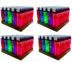 200 Pcs  Full Size Disposable Butane Lighter Assorted Colors 50 X 2    100   100