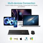 Rapoo 9500m Multi-device Slim Wireless Keyboard And Mouse Combo For Pc Laptop