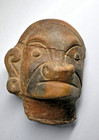 Rare Ancient Anthropomorphic Sculpture Fragment Venezuela 1000 Bc