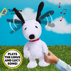 Peanuts Large 14  Snoopy Happy Dance Plush Interactive Toy Large  Multicolor 