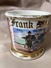 Rare Antique Shaving Mug Soldier Military Us Army Ww1 Era