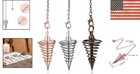 3-piece Copper Dowsing Pendulum Set For Reiki And Meditation  Lightweight Design