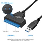Usb 3 0 To 2 5  Sata Iii Hard Drive Adapter Cable-sata To Usb Converter-black