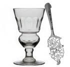 Blown Pontarlier Absinthe Glass - Set With Spoons Available